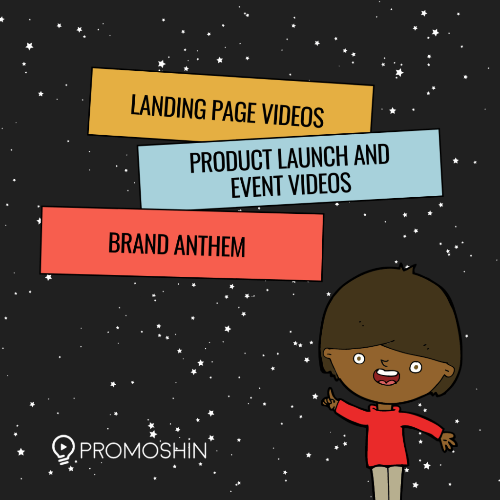 Reach Your Customers with Landing Page Videos, Product Launch and Event Videos, Brand Anthem