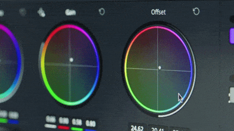 post-production software color wheel