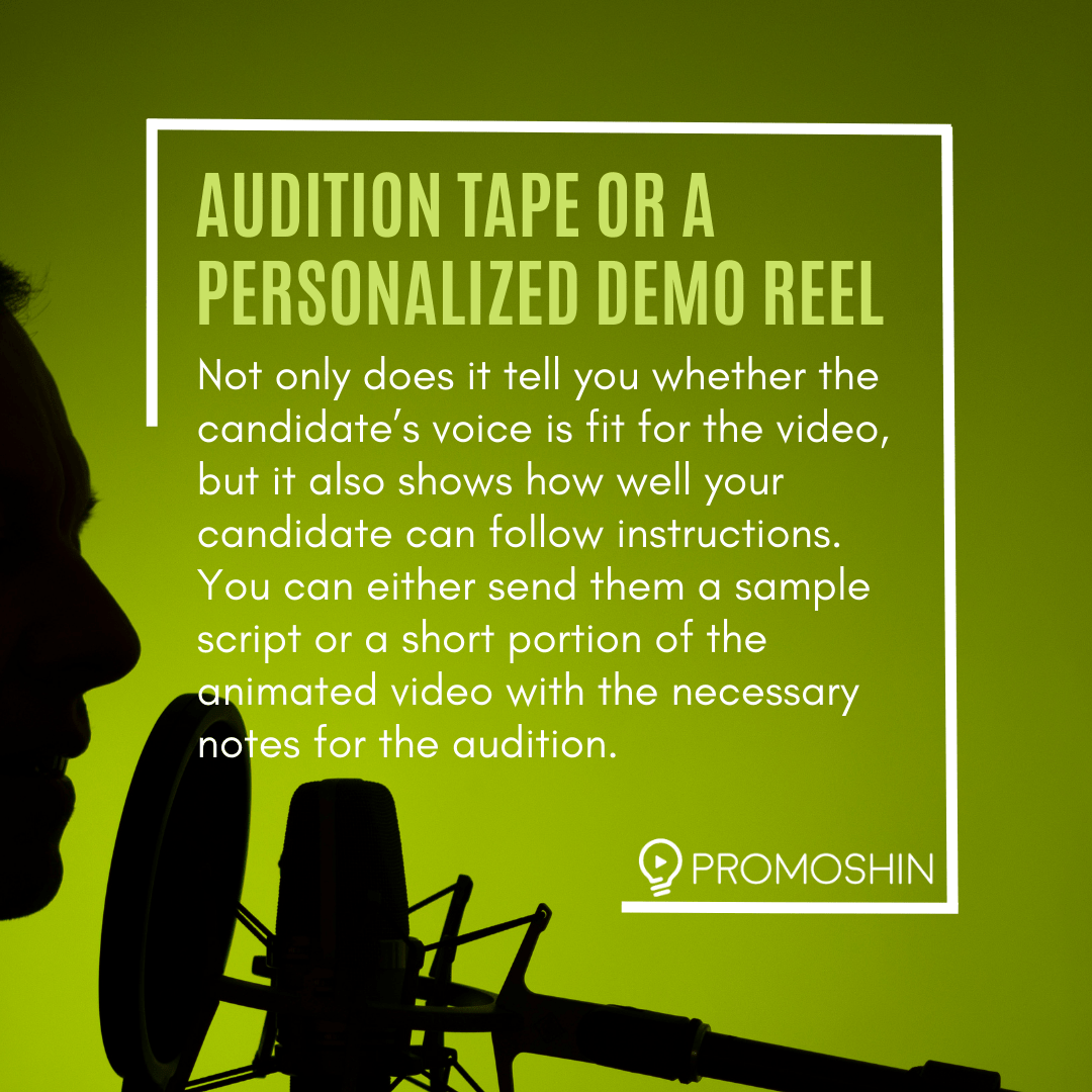 What To Look For When Hiring Voiceover Artists: Audition Tape or a Personalized Demo Reel