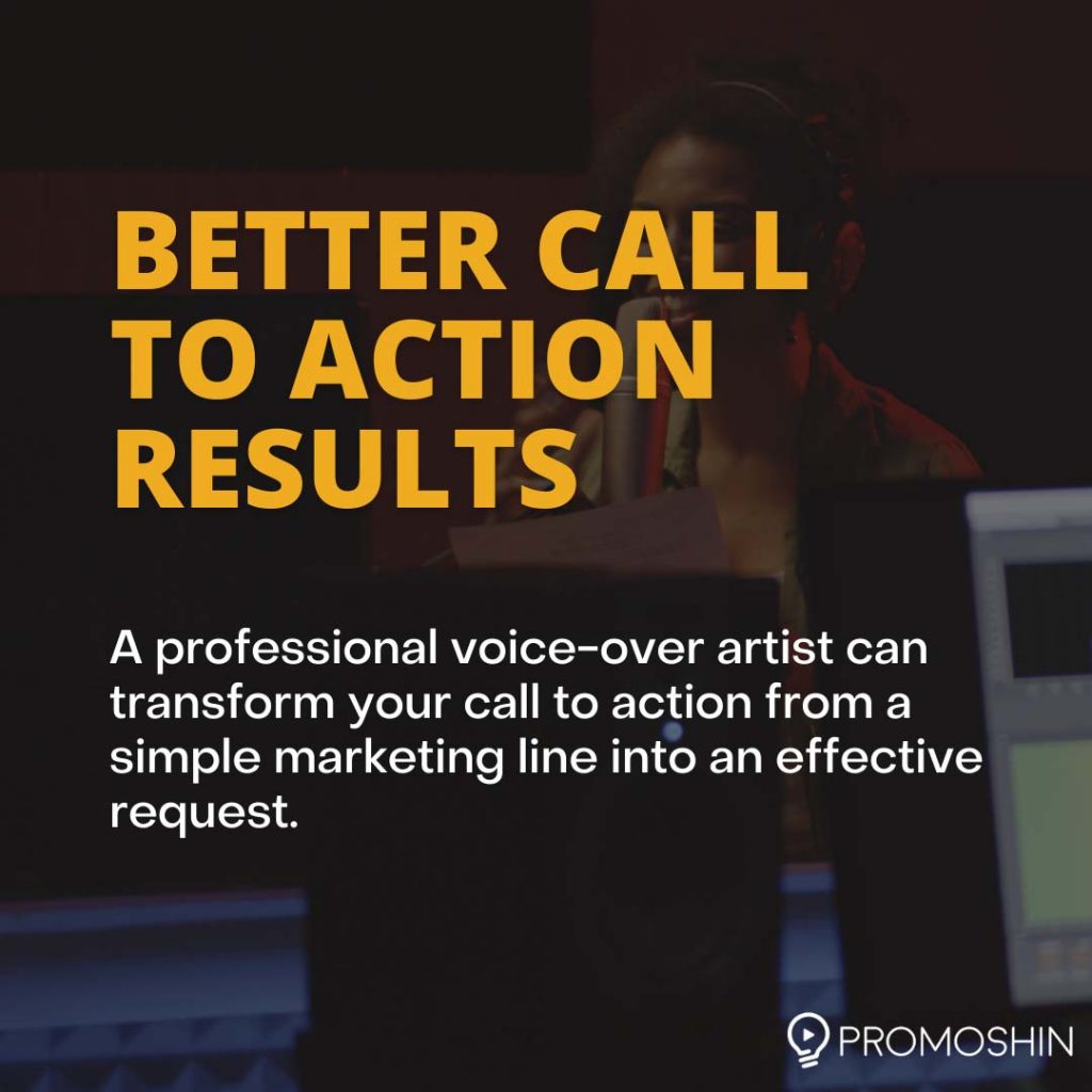 Beter call to action results with a Voice-over