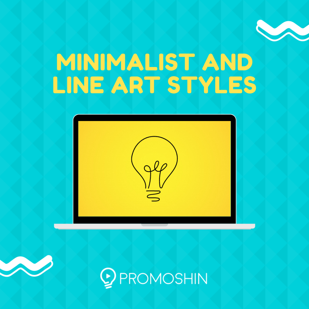 Minimalist and line art styles - Animtaion Trend