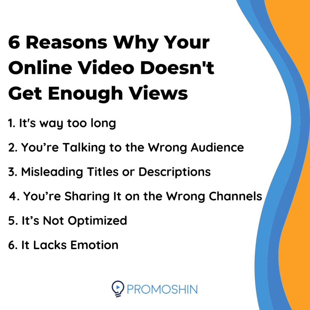 6 Reasons Why Your Online Video Doesn't Get Enough Views